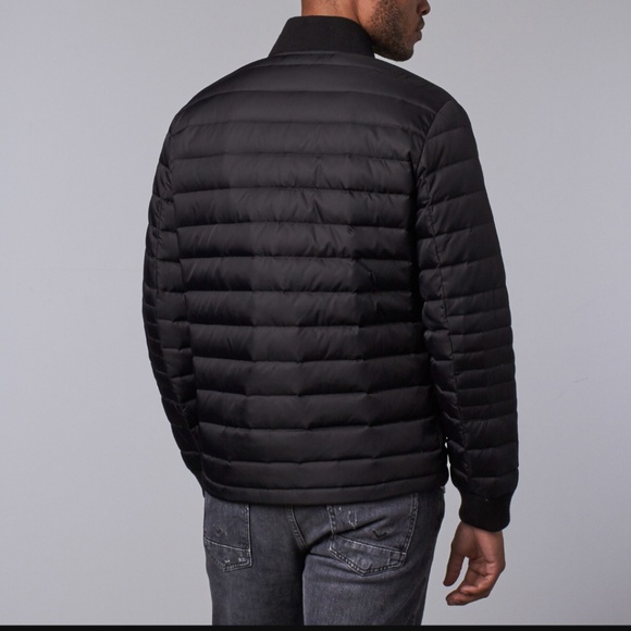 Orobos Black Down Bomber Coat - Picture 2 of 3